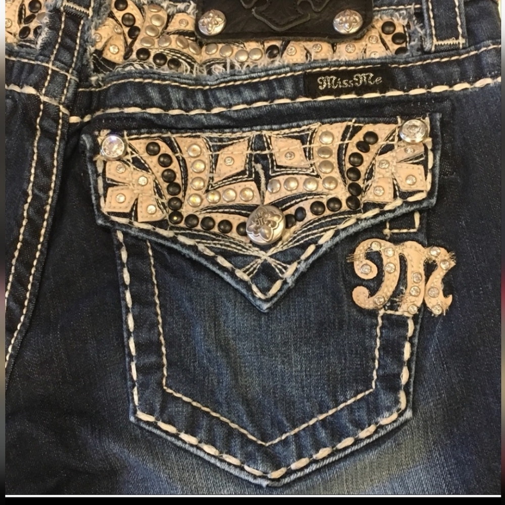 Miss me boot cut jeans dark wash size 28
